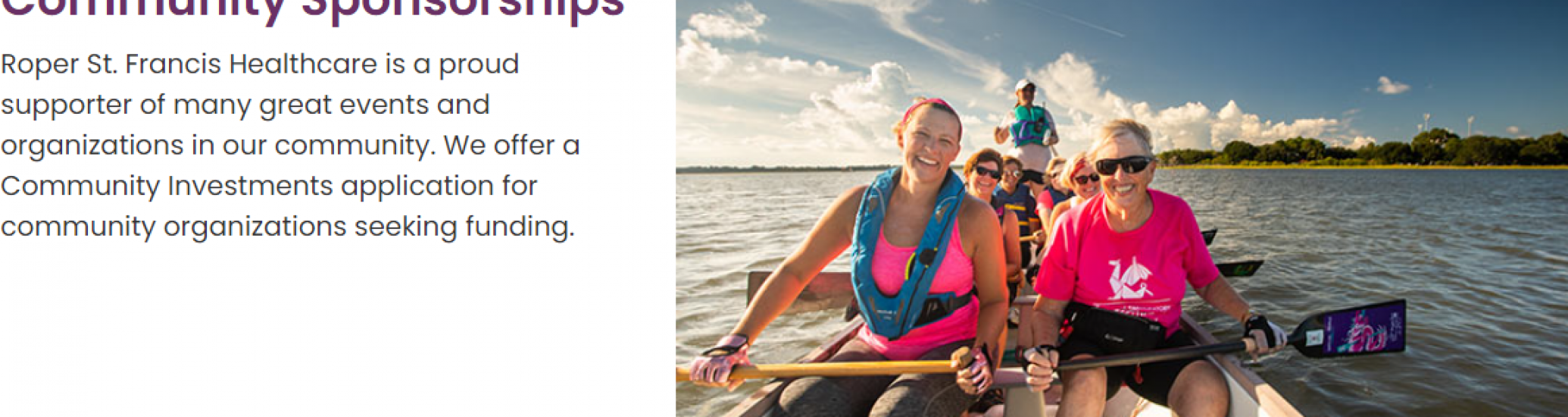 Roper Saint Francis Healthcare Announces 2025 Community Investment